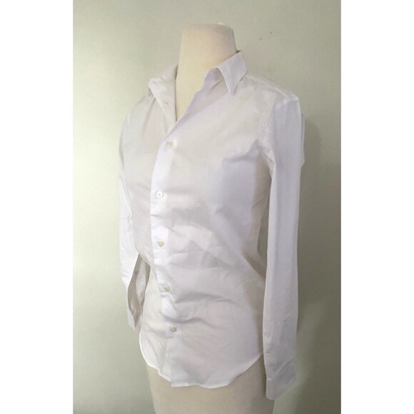 Calvin Klein Boys White Button Down Dress Shirt Long Sleeve Sz 16 - Picture 5 of 7